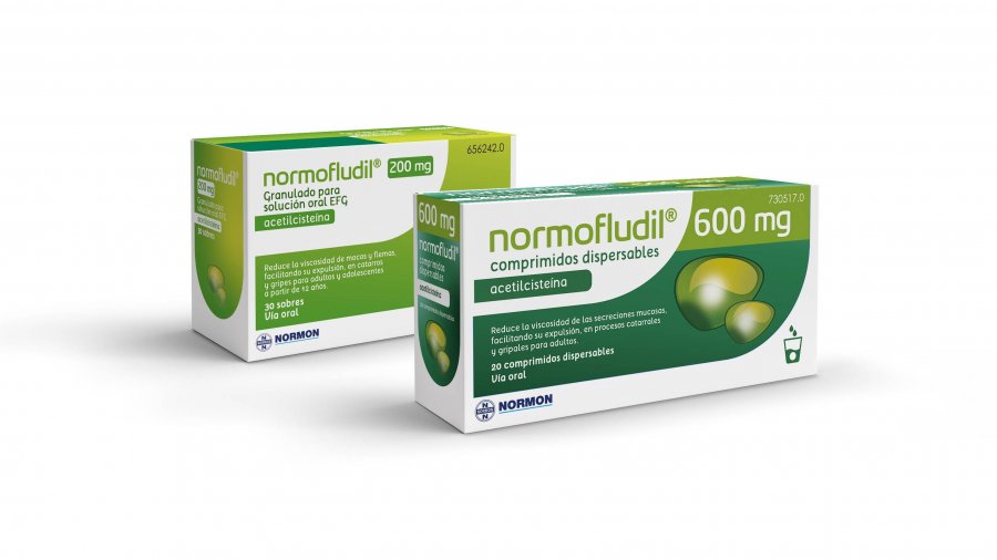  Normofludil 600 mg comprimidos dispersables.