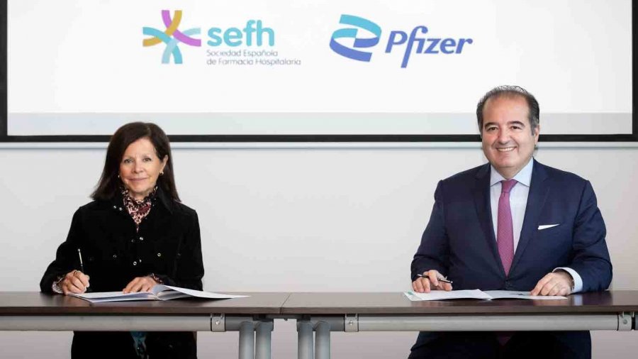 Firma entre SEFH y Pfizer.