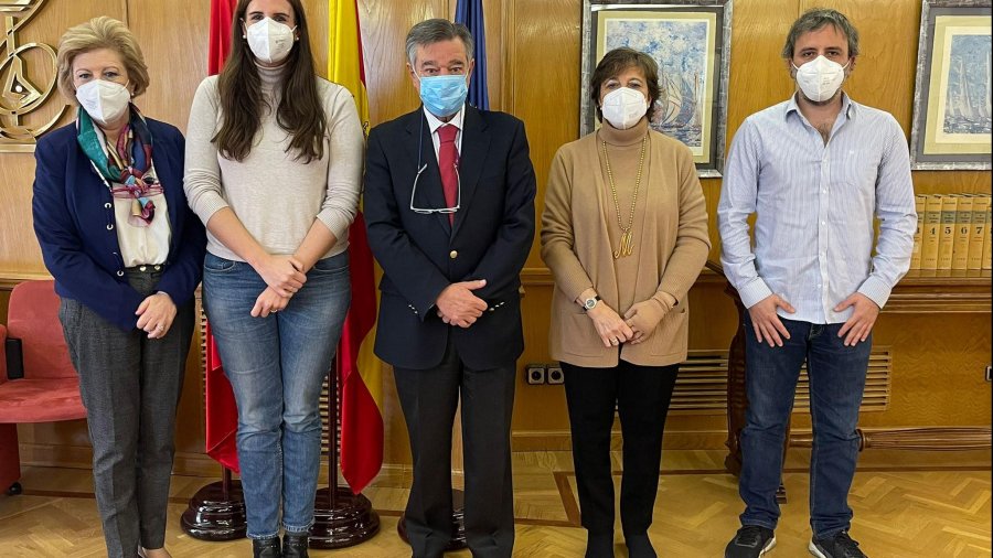 Representantes del COFM y Codinma durante la reunión.