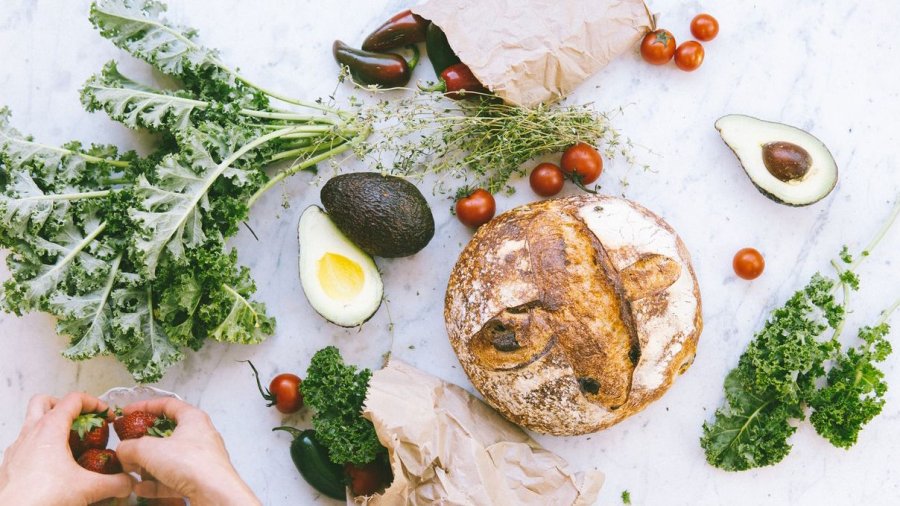 Frutas y verduras alimentación.