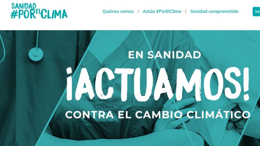 Página web de Sanidad #PorElClima.