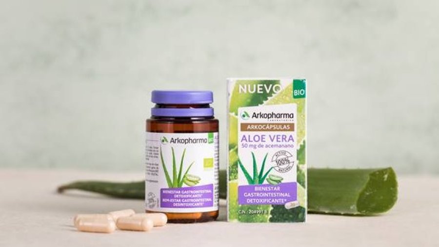 Arkocápsulas de aloe vera.