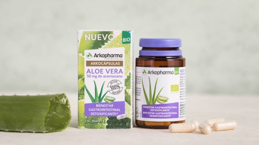 Arkocápsulas de aloe vera.