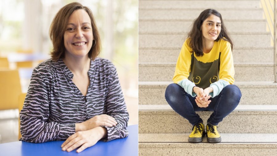 Marta Isasa y Isabel Peset.