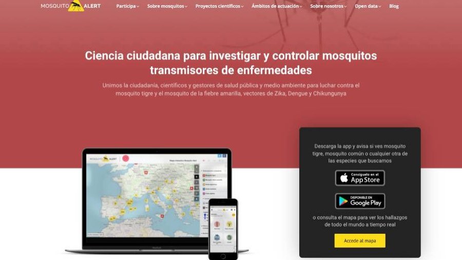 aplicación mosquito alert.