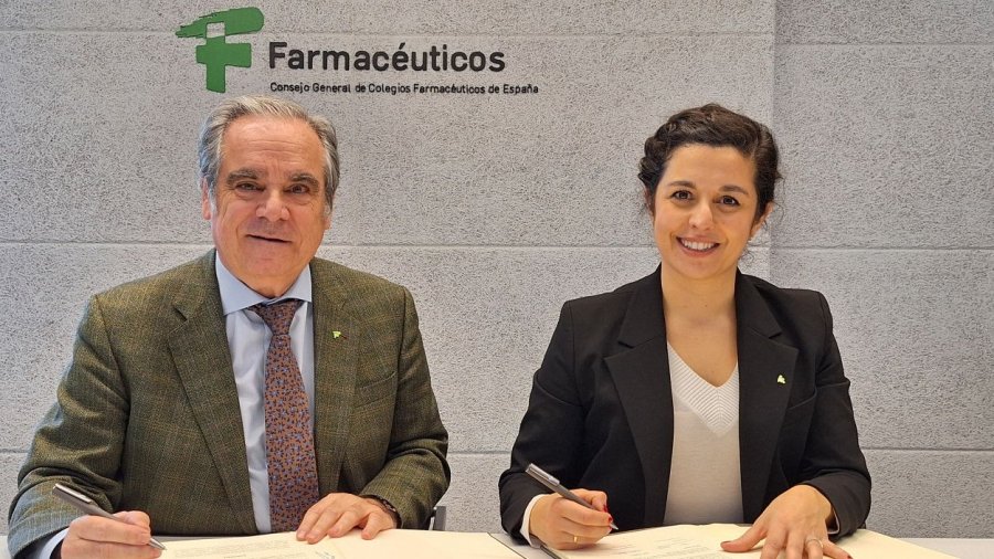 El presidente de CGCOF, Jesús Aguilar, y la presidenta de Serfa, Rocío Ramos.