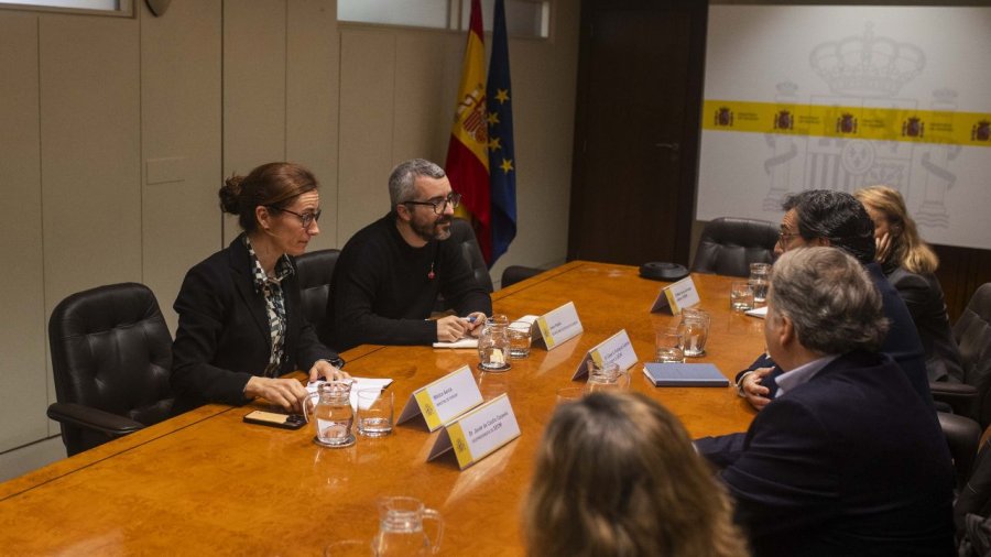 Reunión de los responsables del Ministerio de Sanidad y la Sociedad Española de Oncología Médica.
