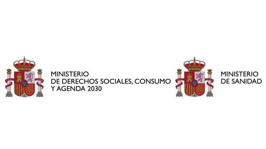 Logotipos del Ministerio de Derechos Sociales, Consumo y Agenda 2030 y del Ministerio de Sanidad.