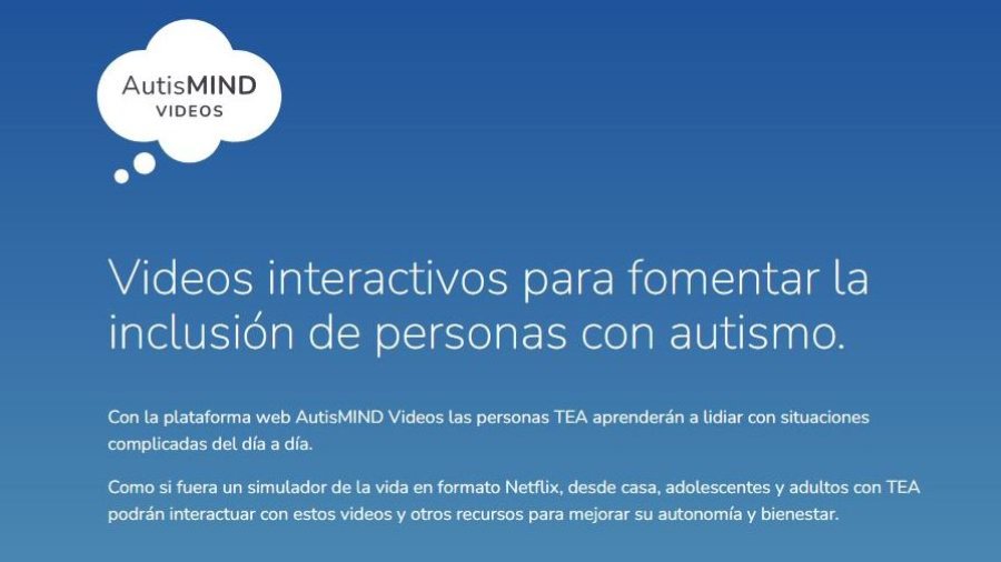 Descripción de los contenidos de la plataforma AutisMIND.