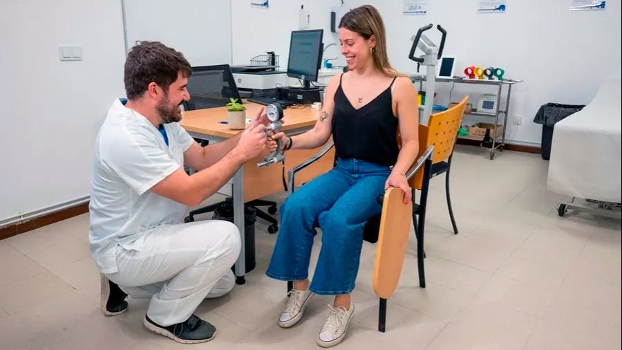 Participante realizando una de las pruebas de Cohorte IMPaCT