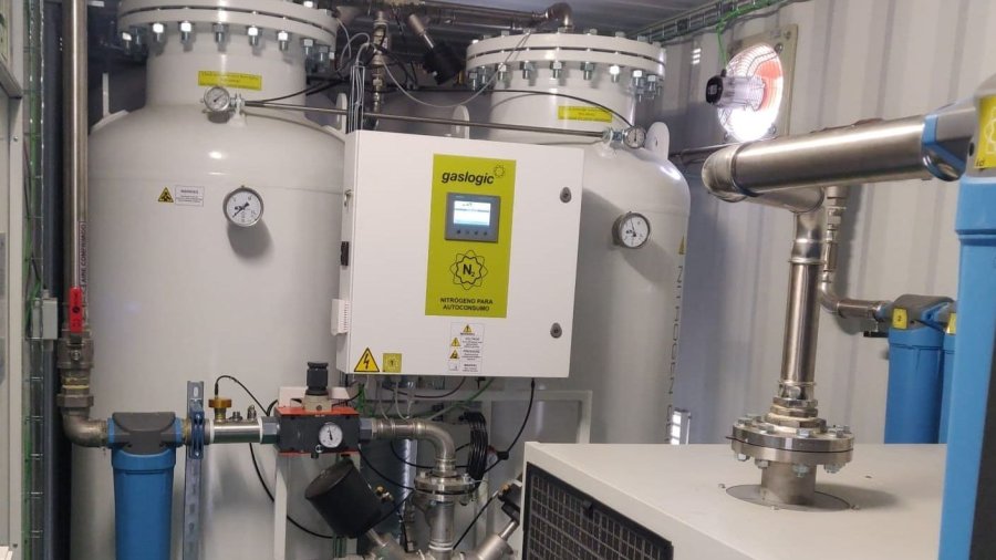 generador de nitrogeno ERCROS instalacion tecnica Gaslogic