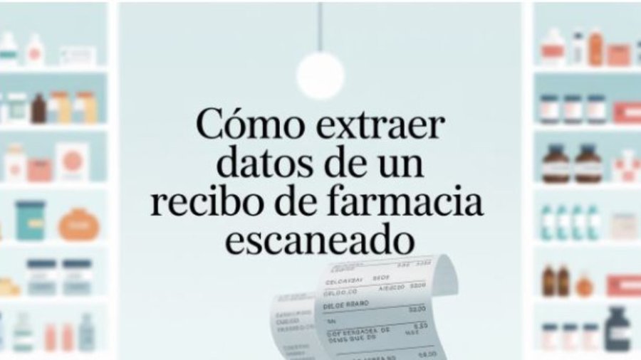 La extracción de datos de los recibos de farmacia facilita el mantenimiento de un registro adecuado
