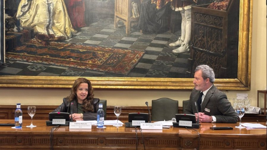 Dª Fátima Matute y D. Santiago Cervera. Foto: Comunidad de Madrid