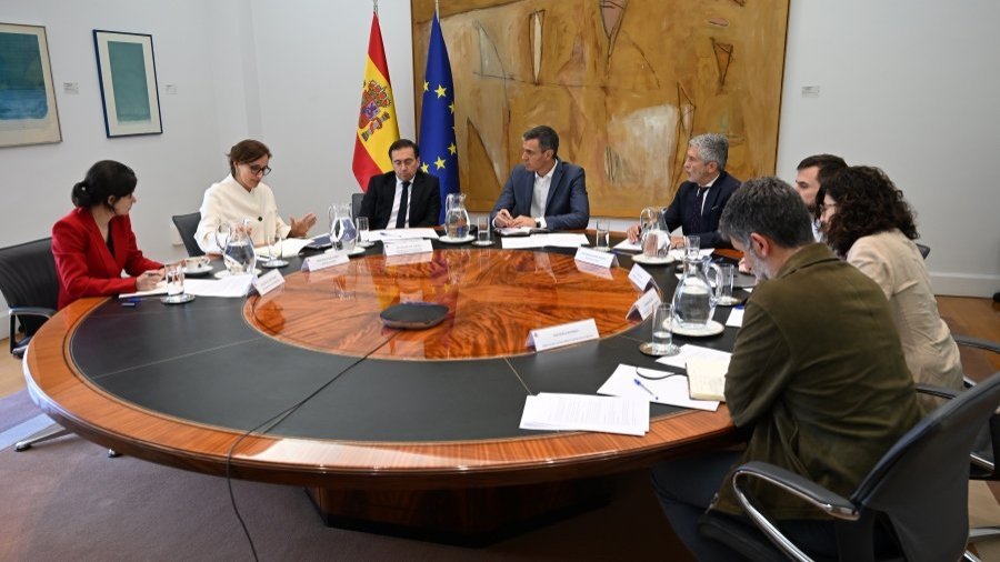 Reunión crisis antivirus.- Foto. Ministerio de Sanidad