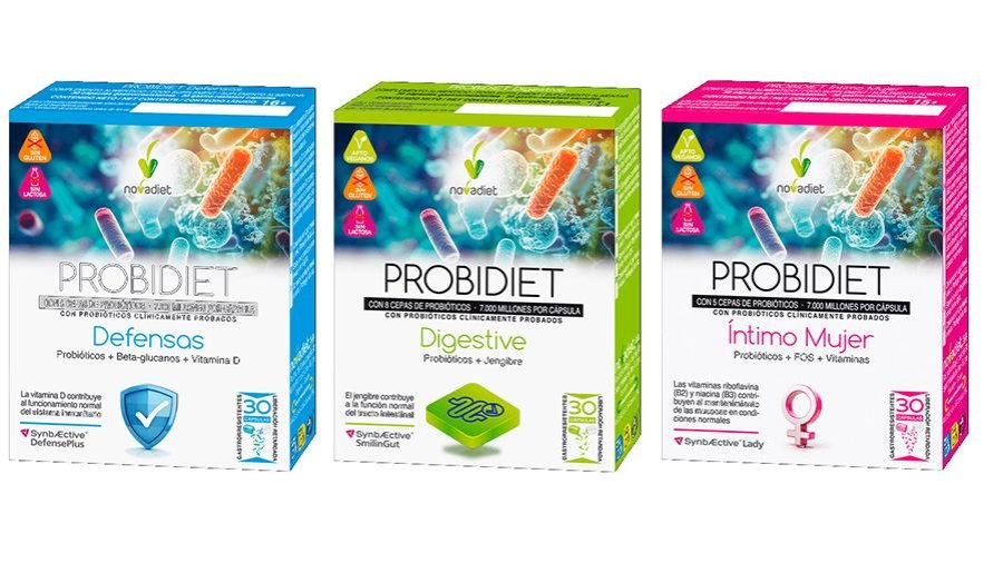 Complementos alimenticios con probióticos - Línea Probidiet